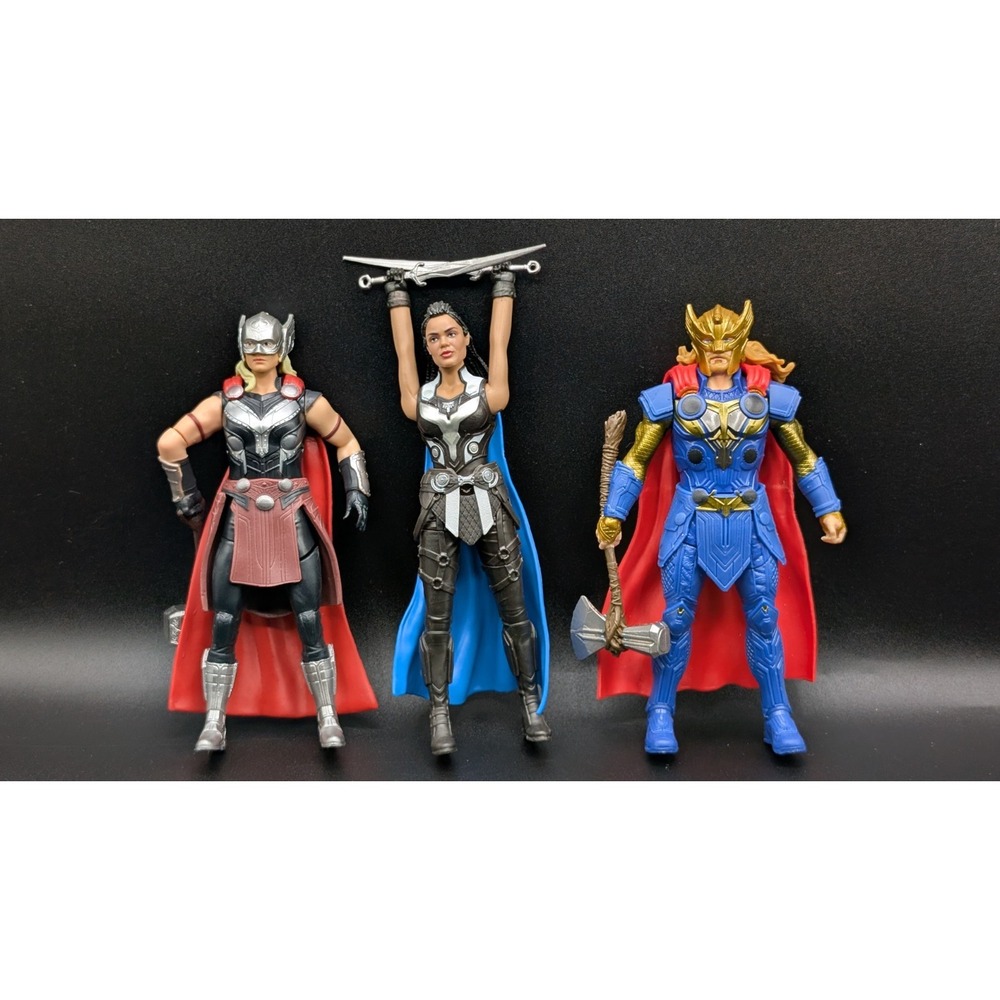 2022 Marvel Studios Thor Love and Thunder 6" Action Figure Lot Of 3 (Complete)
